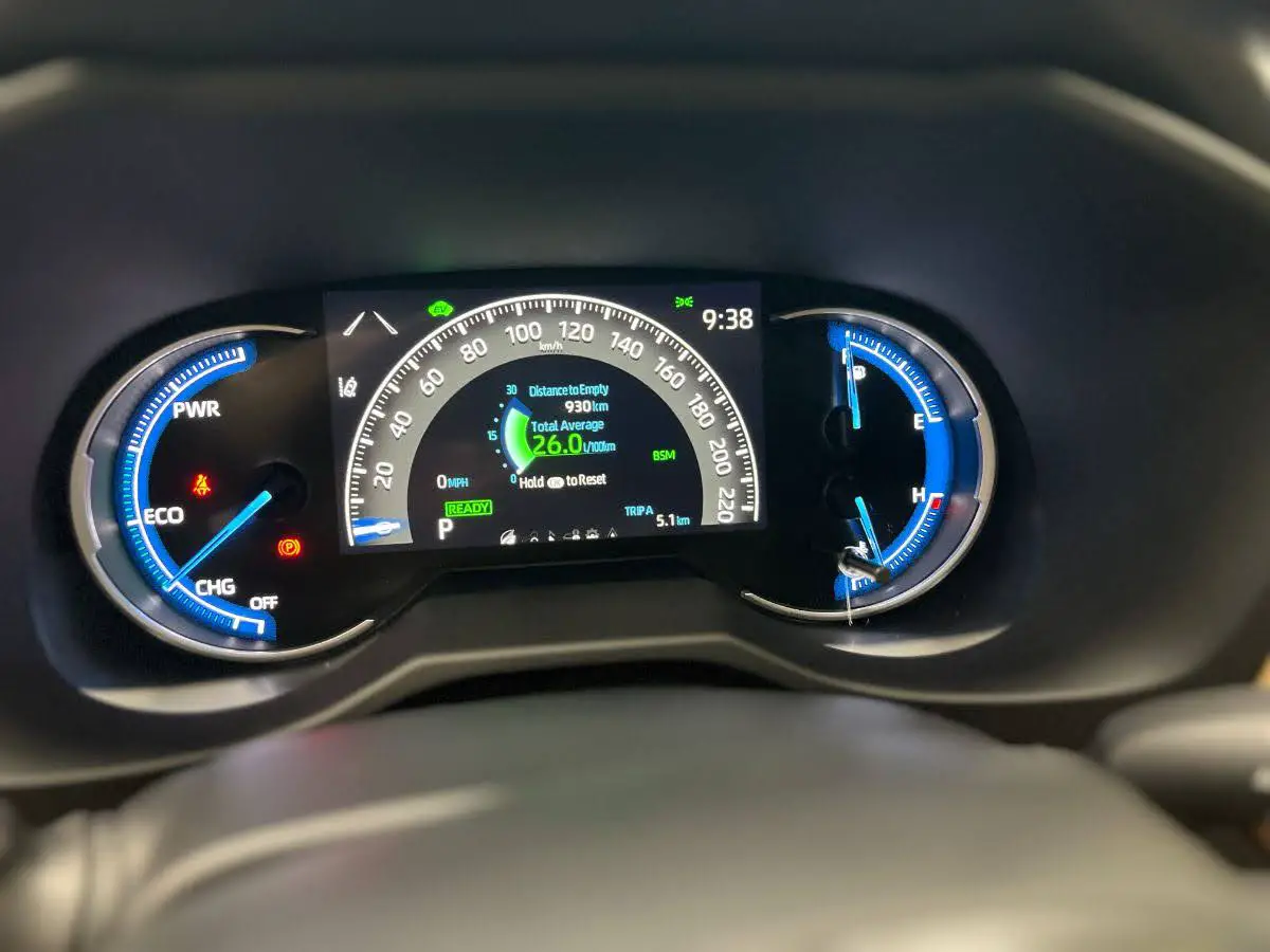 2022 rav4 hybrid 7-inch dash display