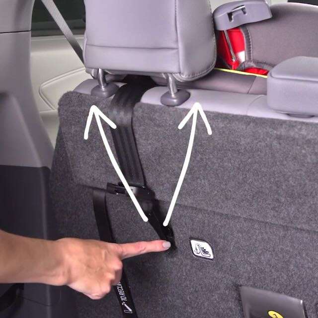 Install a Car Seat-sienna-V-shaped tethers